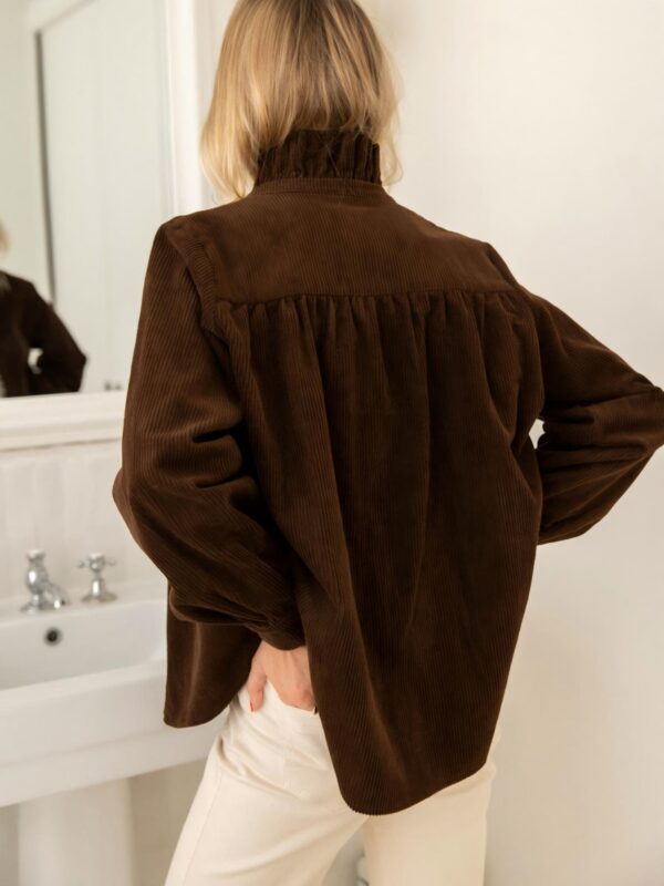 Women's Autumn and Winter Loose Solid Color Jacket-style Casual Button-down Shirt